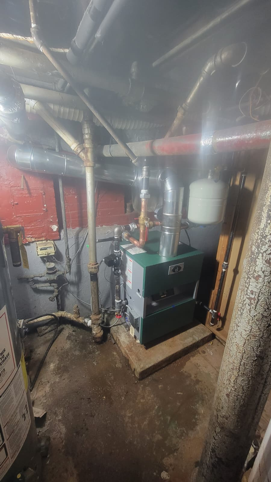 Steam and water boiler mechanical room service